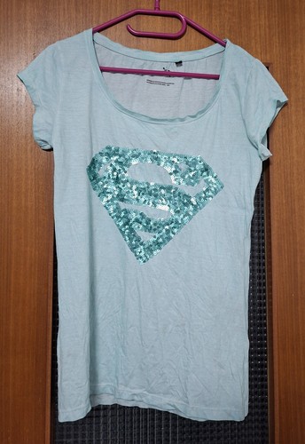 Supergirl shirt mint türkis - shirt, m